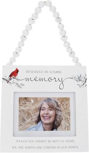 Pavilion - Reserved In Loving Memory - 6" x 4" Horizontal Photo Picture Frame Seat Reserver In Memory Loss Of Loved One Red Cardinal Memorial Remembrance Wedding Decoration Decor Sign Keepsake in Saudi Arabia