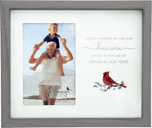 Pavilion - Reserved In Loving Memory - 6" x 4" Horizontal Photo Picture Frame Seat Reserver In Memory Loss Of Loved One Red Cardinal Memorial Remembrance Wedding Decoration Decor Sign Keepsake in Saudi Arabia