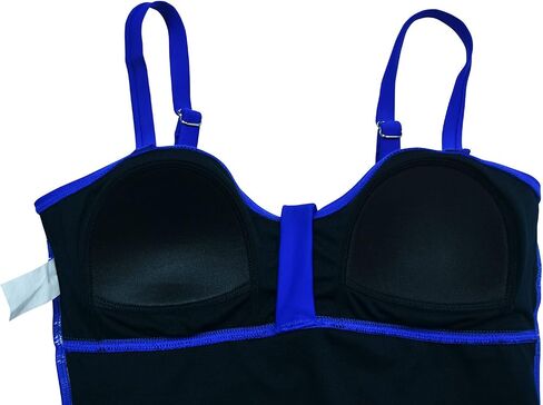 Women's Tankini Swimsuit Top with Ruffle Hem 50's Vintage Shirred Tummy Control Swimsuits in Saudi Arabia