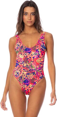 Maaji Cherry Red Claire Classic One Piece, Reversible, Medium in Saudi Arabia