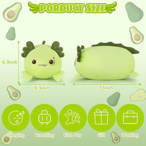 Axolotl Plush Toy-13'' Blueberry Axolotl Plush Stuffed Animal, Axolotl Plush Pillow, Cute Soft Plush Axolotl Plushie Stuffed Toys, Axolotl Plush Pillows Toy Decoration Gift for Kids Girls Boys in Saudi Arabia