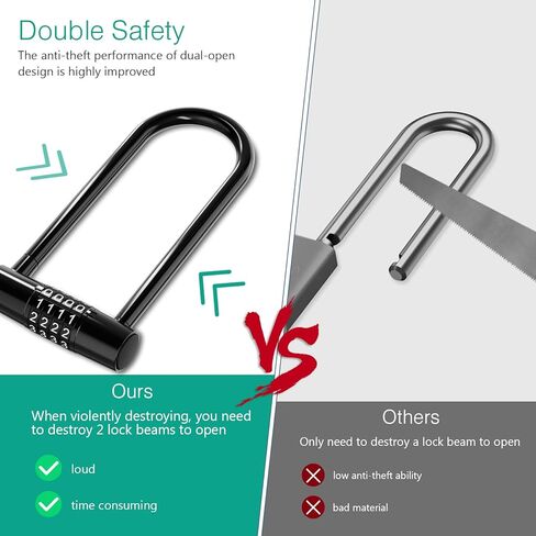 قفل مجمع بأربعة أقراص من أوريا مع كبل قابل للإزالة، أسود، 100000 مجموعة in Kuwait