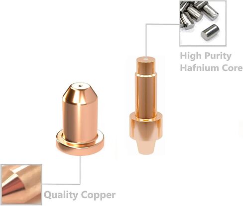 Upgraded Plasma Cutting Electrode 770791&Nozzle Tip 770795 for Hobart Airforce 12ci Torch Plasma Cutter Consumables（PK-10） in Saudi Arabia