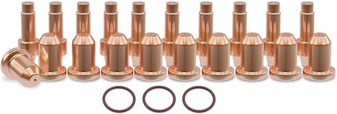 Upgraded Plasma Cutting Electrode 770791&Nozzle Tip 770795 for Hobart Airforce 12ci Torch Plasma Cutter Consumables（PK-10） in Saudi Arabia