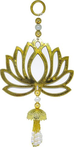 Lotus Back Drop Hanging Entrance Side Door Hangings Diwali Wall Ganesh (6x4inch) Pack of 10 in Saudi Arabia