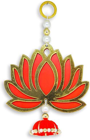 Lotus Back Drop Hanging Entrance Side Door Hangings Diwali Wall Ganesh (6x4inch) Pack of 10 in Saudi Arabia