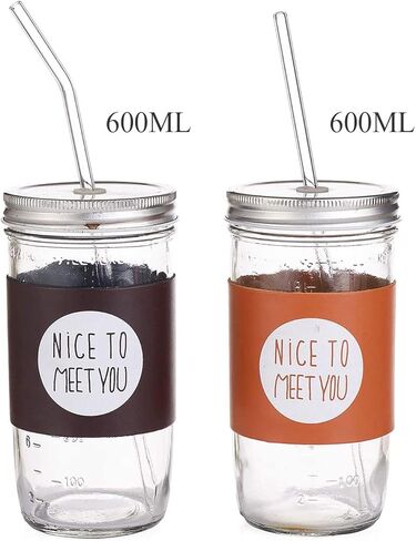 عبوة من 8 شفاطات زجاجية رفيعة مقاس 7 مم من ALINK، شفاطات شرب نحيفة شفافة قابلة لإعادة الاستخدام لأكواب RTIC/YETI سعة 20 أونصة و30 أونصة، وتيرفيس، وبرطمانات ماسون مع فرشتي تنظيف و8 أطراف من السيليكون in Kuwait