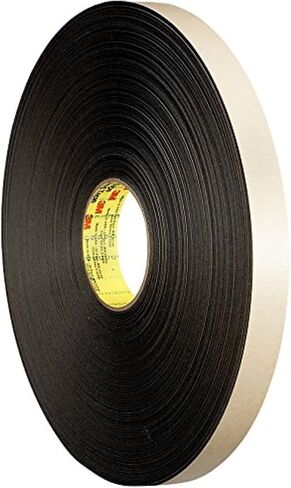3M Double Coated Polyethylene Foam Tape 4492B, Black, 1 in x 72 yd, 31 mil, 9 rolls per case in Saudi Arabia