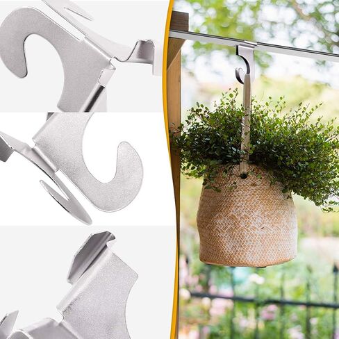 Clear Hinged Ceiling Hooks, 60 Pack of Polycarbonate Ceiling Grid Clips Metal T-Bar Hooks for Hanging Plants & Decorations, Metal T-Bar Hooks for Suspended Drop Ceiling Tiles in Saudi Arabia