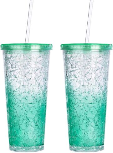 DAKOUFISH 6 Inch 7 Inch 8 Inch 9 Inch 10 Inch 11 Inch Black Reusable Plastic Drinking Straws for 6oz-40oz Jars/Tumblers,Dishwasher safe,12Pcs With One Cleaning Brush (Black straws,Mix size) in Saudi Arabia