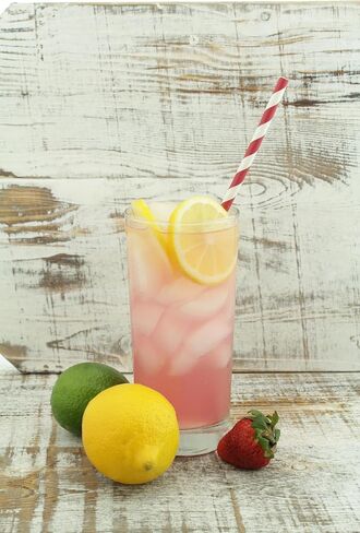 Lemon Party Paper Straws (25 Pack) - Baby/Bridal Shower Favors, Wedding Decoration and Supplies, Citrus Themed Lemon Decor in Saudi Arabia