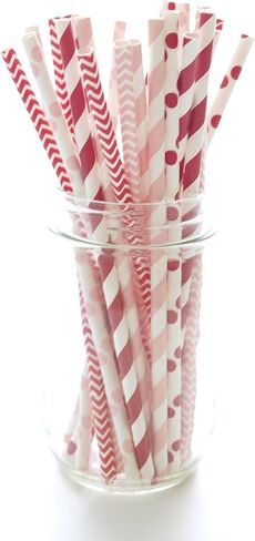 Lemon Party Paper Straws (25 Pack) - Baby/Bridal Shower Favors, Wedding Decoration and Supplies, Citrus Themed Lemon Decor in Saudi Arabia