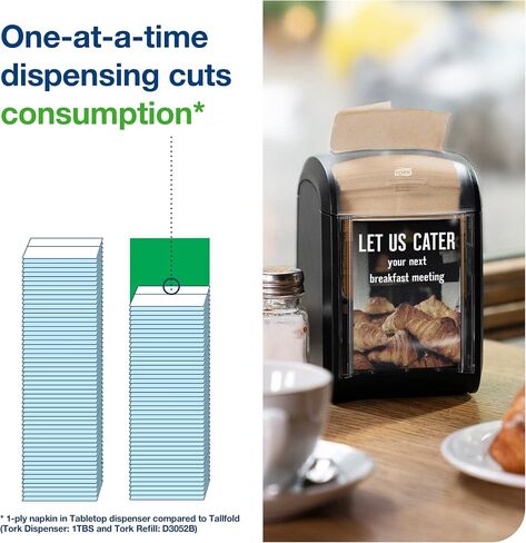 Tork Xpressnap Fit Natural Dispenser Napkin N14, Compostable 2-ply, 36 packs x 120 napkins, DX806E in Saudi Arabia