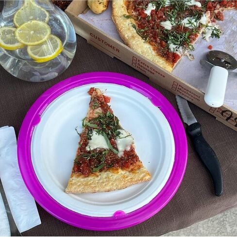 Sturdy Vented Paper Plate Holder - 4 Pack (Blue) in Kuwait