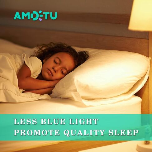 AMDTU E26 Globe Light Bulbs, Frosted G16.5 Edison Light Bulb Led 60 watt 600lm 2700k Soft White,Dimmable Vintage Warm Chandelier Light Bulbs for Bathroom,Vanity,Living Room,Scentsy Light Bulb 6 Pack in Saudi Arabia