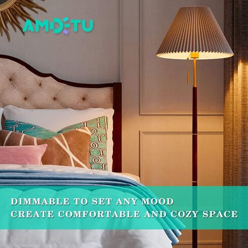AMDTU E26 Globe Light Bulbs, Frosted G16.5 Edison Light Bulb Led 60 watt 600lm 2700k Soft White,Dimmable Vintage Warm Chandelier Light Bulbs for Bathroom,Vanity,Living Room,Scentsy Light Bulb 6 Pack in Saudi Arabia