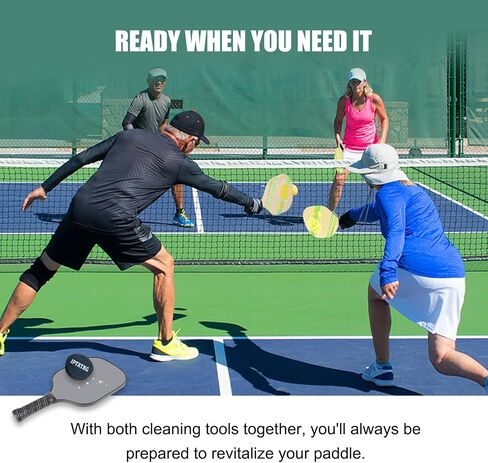 Premium Round Pickleball Paddle Cleaner and Eraser - Effective Carbon Fiber Racket Cleaner for Residue, Dirt, and Scrapes/Scratches Removal in Saudi Arabia