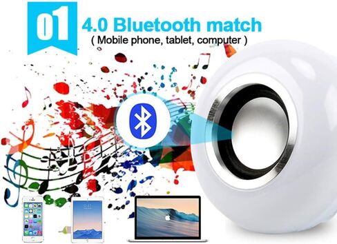 LED Light Bulb Bluetooth Speaker with Remote Control and APP, White+Color Changing - Works with E26 Base Fixture - Perfect Lamp for Home, Party, Bedroom, Indoor Floodlight Bulb in Saudi Arabia