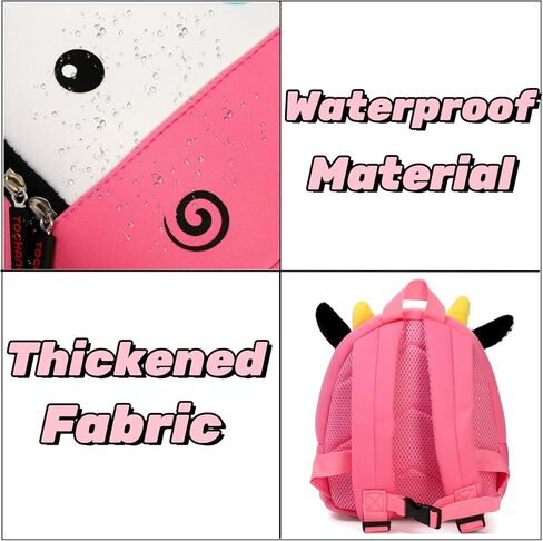 حقيبة ظهر لطيفة للأطفال الصغار، حقيبة مدرسية بقرة كرتونية ثلاثية الأبعاد مع مشبك على الصدر، حقيبة ظهر صغيرة مقاومة للماء لمرحلة ما قبل المدرسة، حقيبة كتب لرياض الأطفال من النيوبرين، حقيبة حمل صندوق الغداء لمرحلة ما قبل المدرسة للأطفال in Kuwait