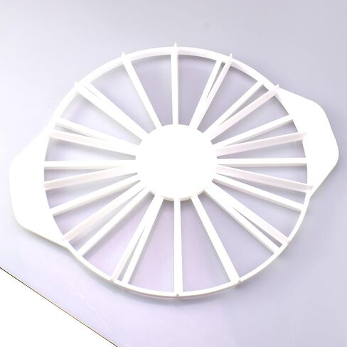 FDXGYH Round Cake Portion Marker 10 or 12 Slices Plastic Pie Divider Cake Slicer/Cutter with Handle for Pastry Baking in Saudi Arabia