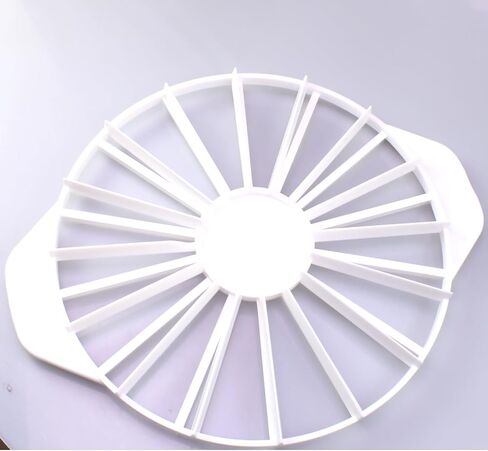 FDXGYH Round Cake Portion Marker 10 or 12 Slices Plastic Pie Divider Cake Slicer/Cutter with Handle for Pastry Baking in Saudi Arabia