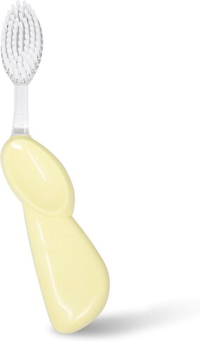 RADIUS Toothbrush Original Big Brush, BPA Free ADA Accepted - Right Hand - Lemon Yellow Brush with Lemon Yellow Case in Saudi Arabia