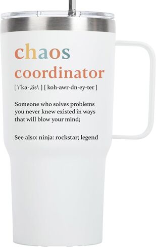 Chaos Coordinator Tumbler Administrative Professional Day Gifts 14 Ounce Chaos Coordinator Cup Navy Bosses Day Gifts Promotion Gifts for Women Coworker Leaving Gifts for Women Job Promotion Gifts in Saudi Arabia