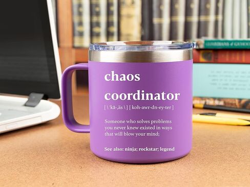 Chaos Coordinator Tumbler Administrative Professional Day Gifts 14 Ounce Chaos Coordinator Cup Navy Bosses Day Gifts Promotion Gifts for Women Coworker Leaving Gifts for Women Job Promotion Gifts in Saudi Arabia