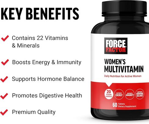 Force Factor Men’s Multivitamin 50 Plus, Multivitamin for Men with 26 Vitamins and Minerals, and Phytonutrients to Support Energy, Immunity, and Muscle Function, 60 Tablets in Kuwait