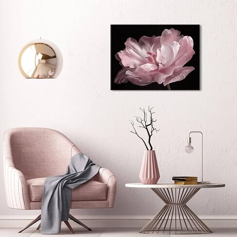 Pink Bathroom Decor - Bathroom Decor Wall Art Pink Wall Decor Black And White Decor Plant Wall Decor Pink Bedroom Decor Bathroom Pictures Black And White Wall Art Bathroom Decor Stretched 12x16inch in Saudi Arabia