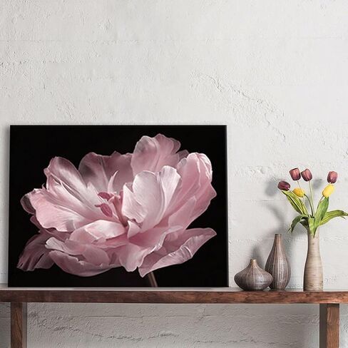 Pink Bathroom Decor - Bathroom Decor Wall Art Pink Wall Decor Black And White Decor Plant Wall Decor Pink Bedroom Decor Bathroom Pictures Black And White Wall Art Bathroom Decor Stretched 12x16inch in Saudi Arabia