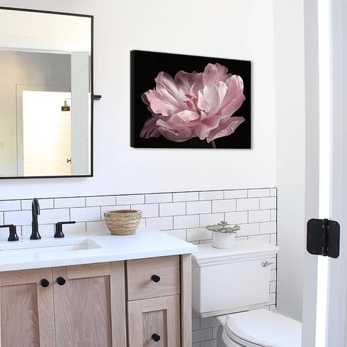 Pink Bathroom Decor - Bathroom Decor Wall Art Pink Wall Decor Black And White Decor Plant Wall Decor Pink Bedroom Decor Bathroom Pictures Black And White Wall Art Bathroom Decor Stretched 12x16inch in Saudi Arabia