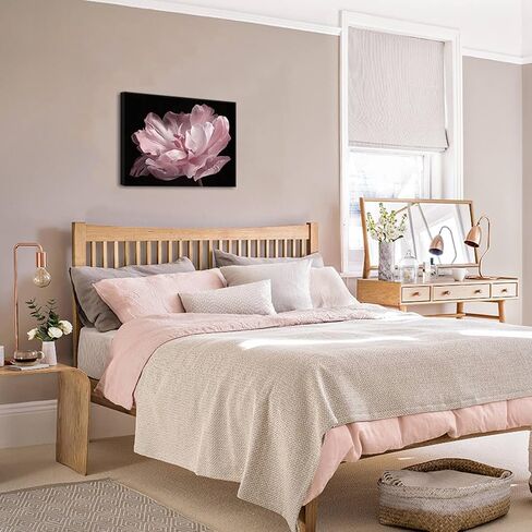 Pink Bathroom Decor - Bathroom Decor Wall Art Pink Wall Decor Black And White Decor Plant Wall Decor Pink Bedroom Decor Bathroom Pictures Black And White Wall Art Bathroom Decor Stretched 12x16inch in Saudi Arabia