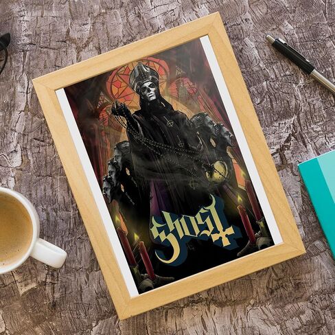 SAVOMA 4Pcs Music Band Poster Paper Aesthetics Decor Picture Painting for Room Decoration Wall Decoration Posters Gift Unframed 08 * 12in(20 * 30cm), black in Saudi Arabia