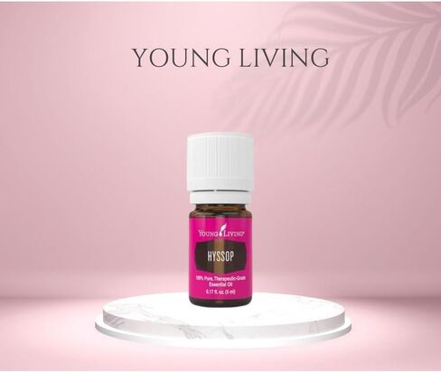 زيت الزوفا العطري من يونج ليفينج - 5 مل - علاج عطري للإبداع والتأمل - رائحة هادئة - رائحة زهرية مقدسة ونعناع - يمتزج مع الاستيقاظ وإيمو باور وتخفيفه in Saudi Arabia