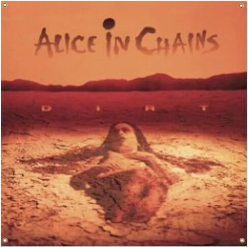ALICE IN CHAINS Tapestry Banner 4x4ft Polyester Poster Tapestry Flag Aalbum Cover Home Decor in Saudi Arabia