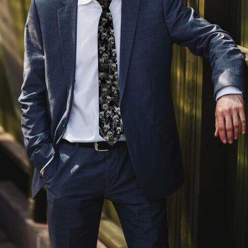 Hiukset Men's Ties Slim Necktie Skinny Ties For Men Adjustable Neck Ties for Men in Kuwait