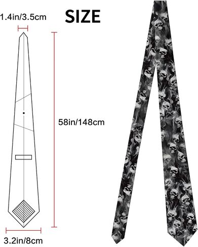 Hiukset Men's Ties Slim Necktie Skinny Ties For Men Adjustable Neck Ties for Men in Kuwait