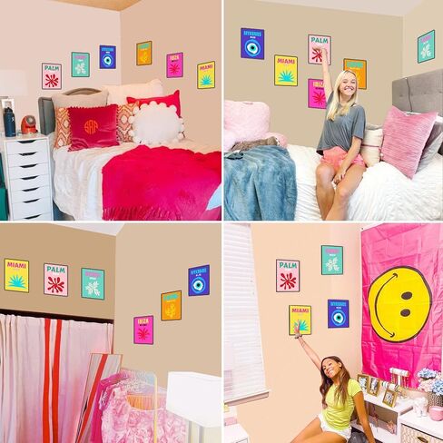 النباتية جدار الفن بوهو ديكور حكيم الأخضر جدار ديكور للحمام ديكور صغير قماش جدار الفن لغرفة النوم أوراق الأوكالبتوس صور لغرفة النوم جدار ديكور ديكور المكتب (مجموعة من 4، 8 "× 10"، غير المؤطرة) in Kuwait