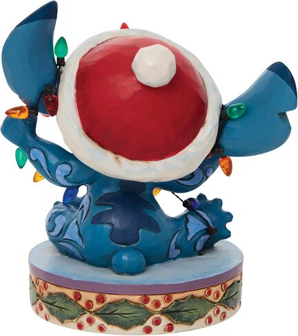 Enesco Jim Shore Disney Traditions Lilo and Stitch ملفوف في تمثال عيد الميلاد، 4.5 بوصة، متعدد الألوان in Saudi Arabia