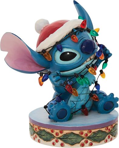 Enesco Jim Shore Disney Traditions Lilo and Stitch ملفوف في تمثال عيد الميلاد، 4.5 بوصة، متعدد الألوان in Saudi Arabia
