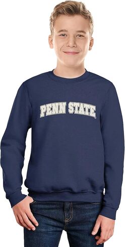 Little King NCAA Youth Boys Crewneck Sweatshirt With Tackle Twill Letters-Team Colors in Saudi Arabia