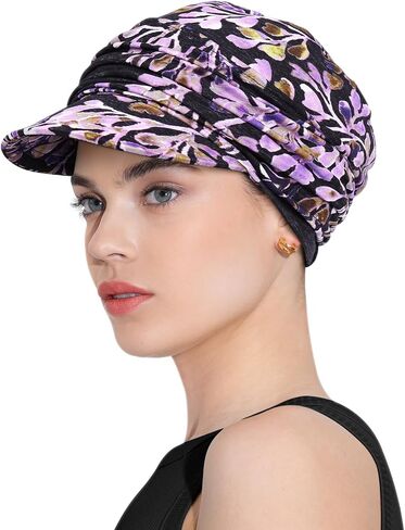 Chemo Headwear Bamboo Viscose Newsboy Cap for Women Summer and Fall in Saudi Arabia