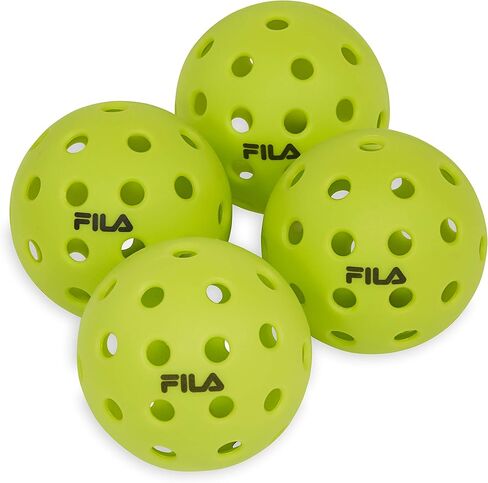 FILA Accessories Pickleball Net Set - Includes Pickleball Paddles Set of 4 with Regulation Size 4 Outdoor Balls & 10ft All Weather Mesh Net for Indoor or Outdoor Use - Lightweight, Quick & Easy Setup in Saudi Arabia