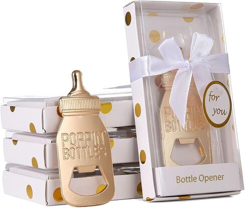 12 Pieces Bottle Openers for Baby Shower Favors, Baby Shower Decoration Souvenirs, Poppin Bottles Openers Baby Shower Favors for Guests Baby Birthday Party Favor Wedding Shower Party Decor in Saudi Arabia
