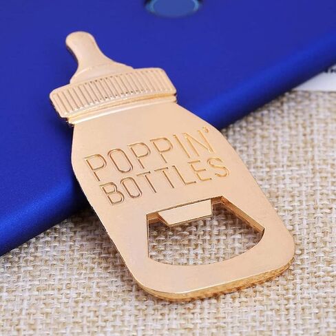 12 Pieces Bottle Openers for Baby Shower Favors, Baby Shower Decoration Souvenirs, Poppin Bottles Openers Baby Shower Favors for Guests Baby Birthday Party Favor Wedding Shower Party Decor in Saudi Arabia