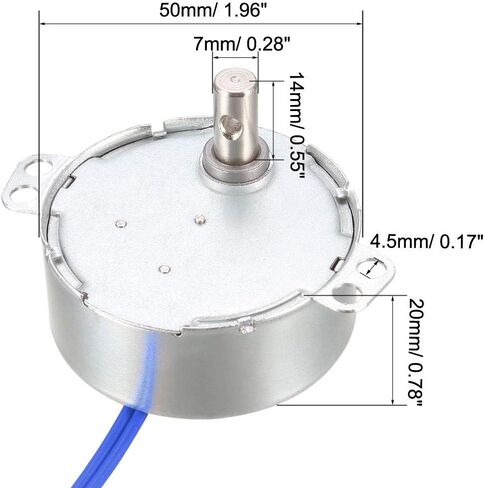 uxcell Metal Gear Electric Synchronous Motor AC 100-127V 0.8-1RPM 50-60Hz CW 4W in Saudi Arabia