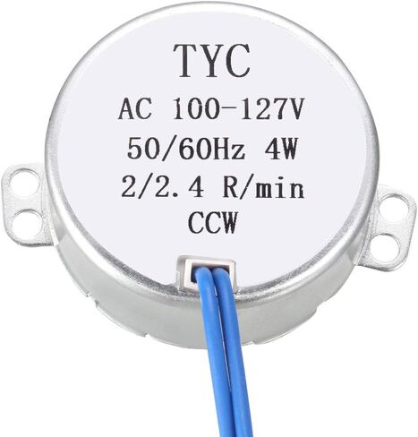 uxcell Metal Gear Electric Synchronous Motor AC 100-127V 0.8-1RPM 50-60Hz CW 4W in Saudi Arabia