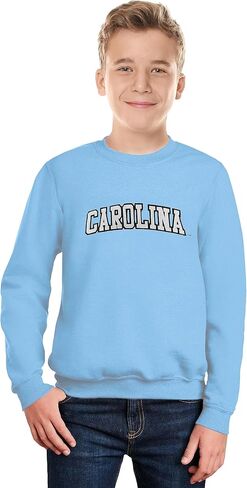 Little King NCAA Youth Boys Crewneck Sweatshirt With Tackle Twill Letters-Team Colors in Saudi Arabia