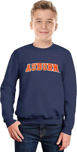 Little King NCAA Youth Boys Crewneck Sweatshirt With Tackle Twill Letters-Team Colors in Kuwait